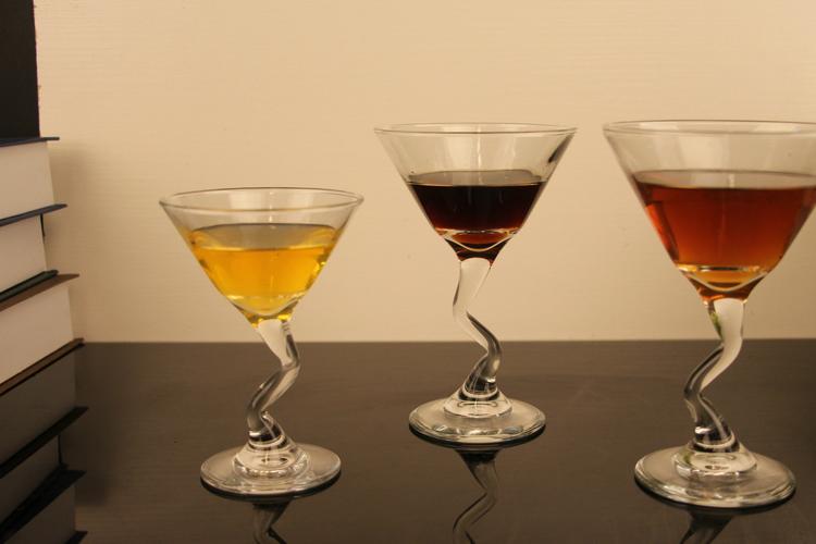 美國(guó)利比 異型雞尾酒杯 彎角酒杯玻璃杯 三角酒杯